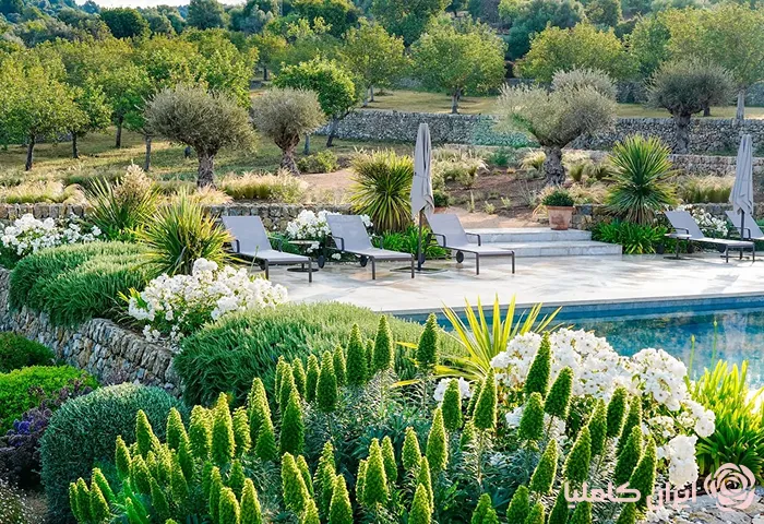 زیباترین محوطه سازی ویلا